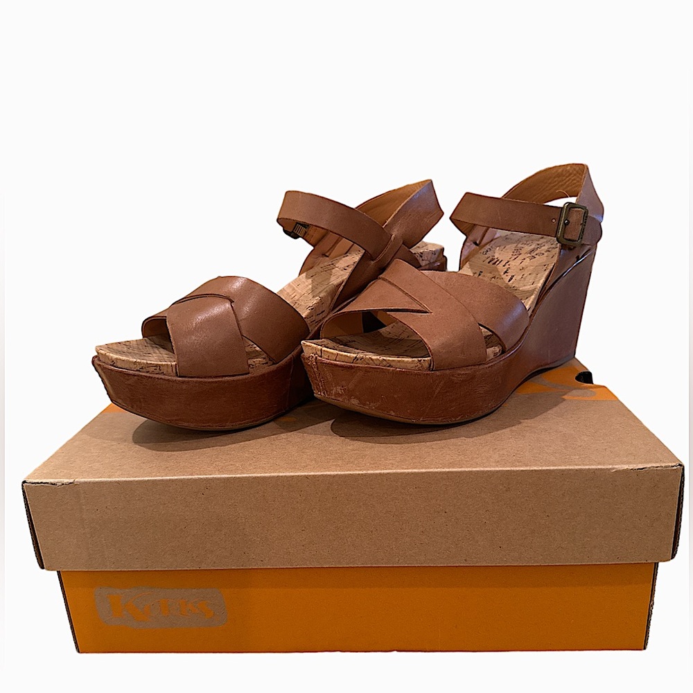 Kork-Ease AVA 2.0 Women's Wedge Tan Leather Size 8